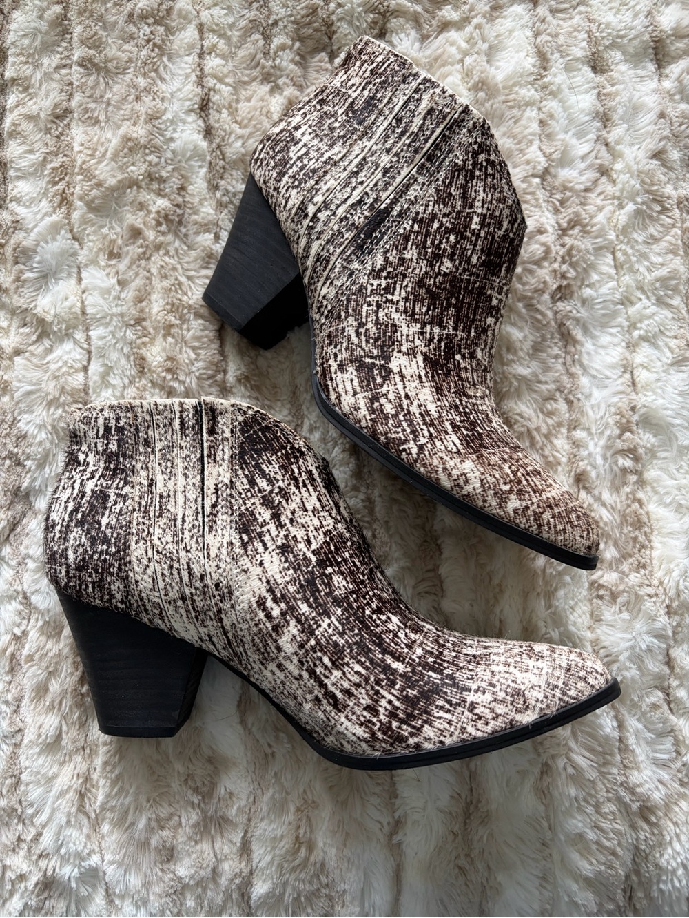 Splendid Addie Calf Hair Ankle Booties